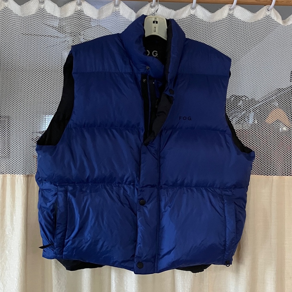 Fog Men's Blue Puffer Vest